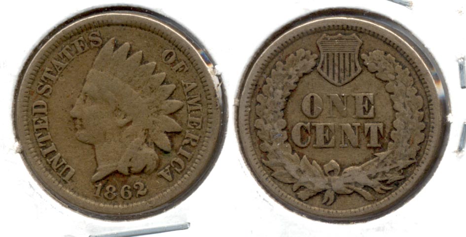 1862 Indian Head Cent G-4 ak