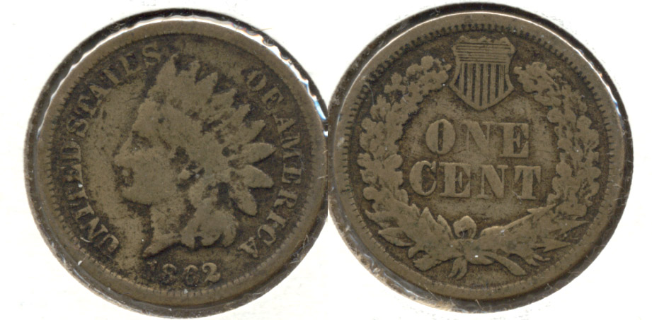 1862 Indian Head Cent G-4 al