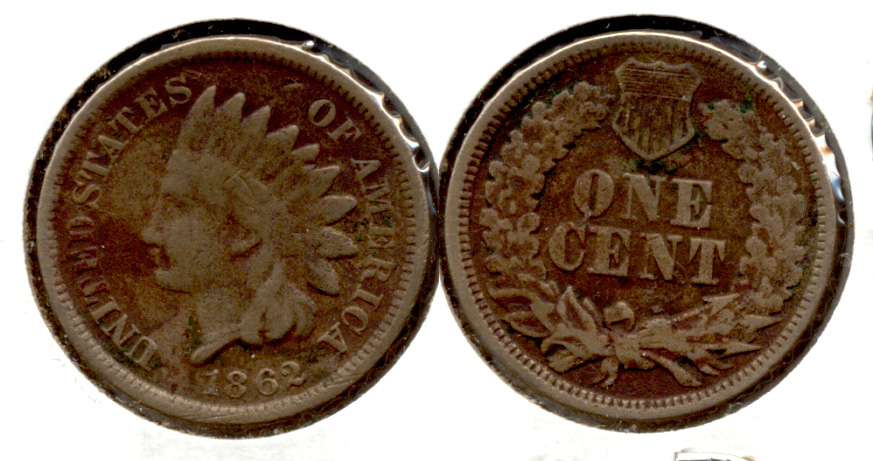 1862 Indian Head Cent G-4 an