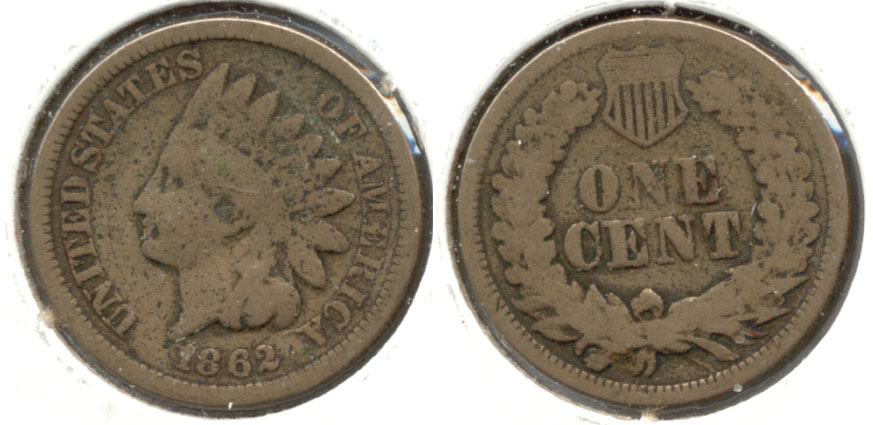 1862 Indian Head Cent G-4 b