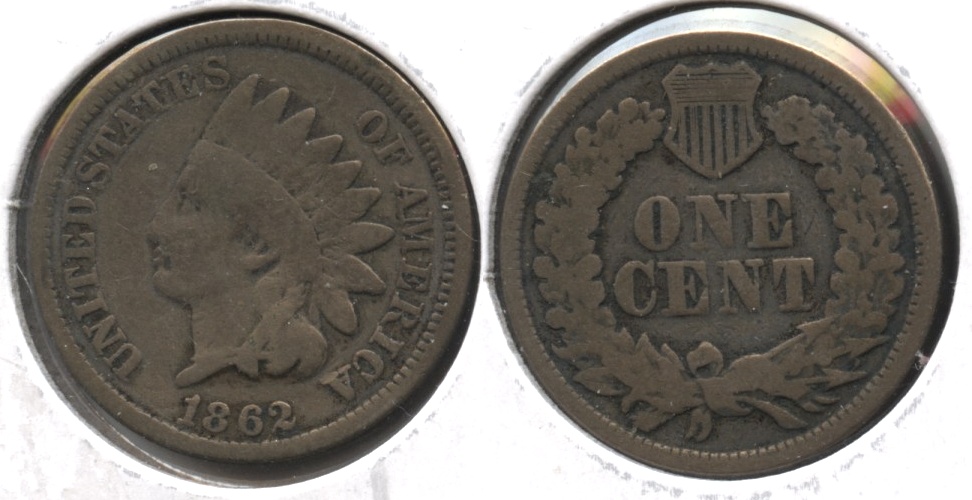 1862 Indian Head Cent G-4 #bb