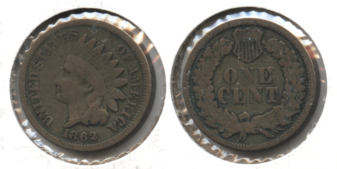 1862 Indian Head Cent G-4 #bd