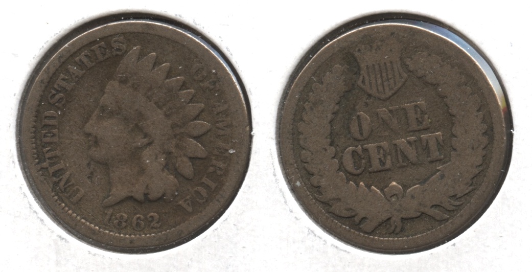 1862 Indian Head Cent G-4 #bm