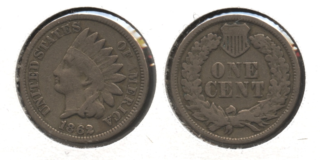 1862 Indian Head Cent G-4 #bp