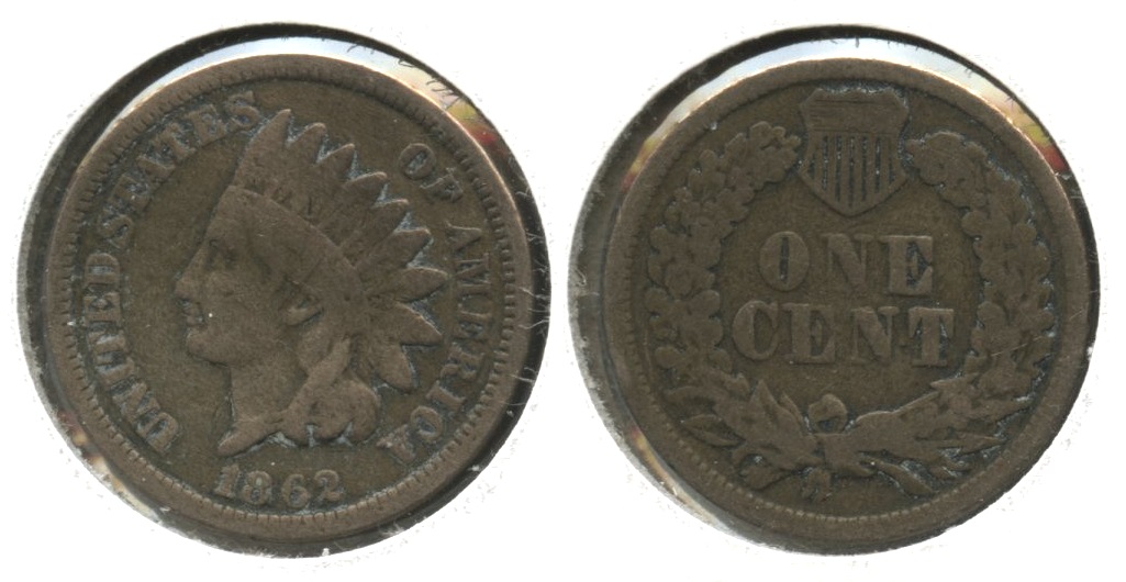 1862 Indian Head Cent G-4 #bx