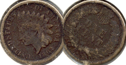 1862 Indian Head Cent G-4 g Pitting