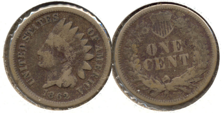 1862 Indian Head Cent G-4 s