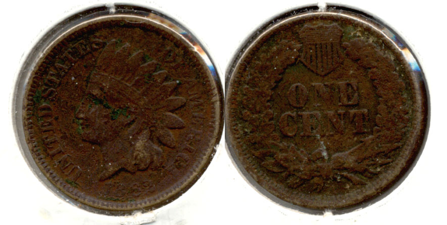 1862 Indian Head Cent G-4 y Dark