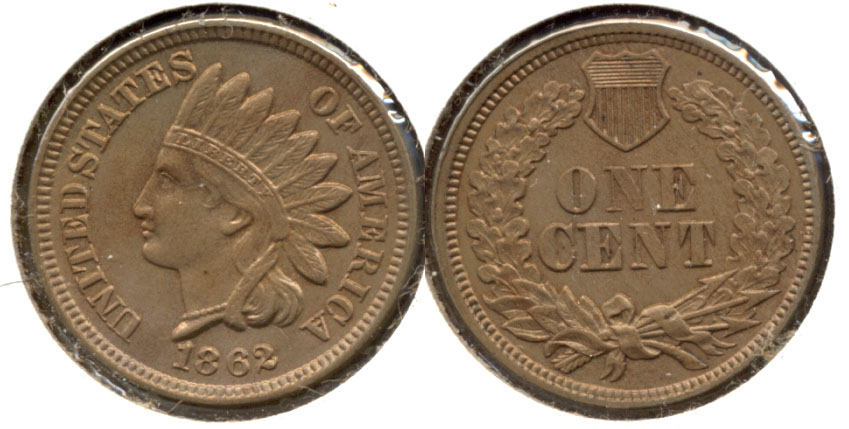 1862 Indian Head Cent MS-63