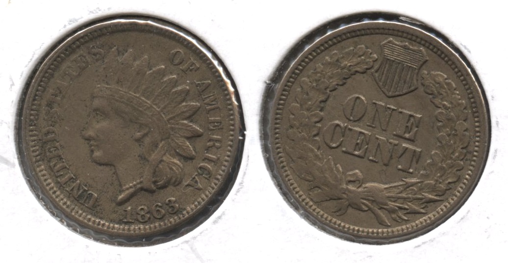 1863 Indian Head Cent EF-40 #g