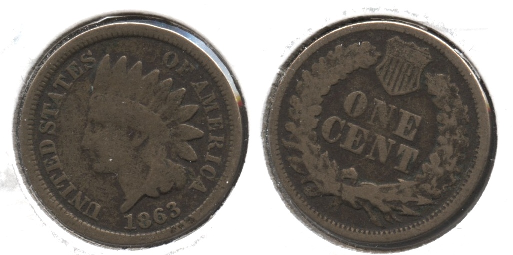 1863 Indian Head Cent Good-4 #fx