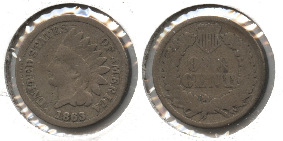 1863 Indian Head Cent Good-4 #ga