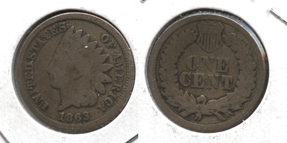 1863 Indian Head Cent Good-4 #gg