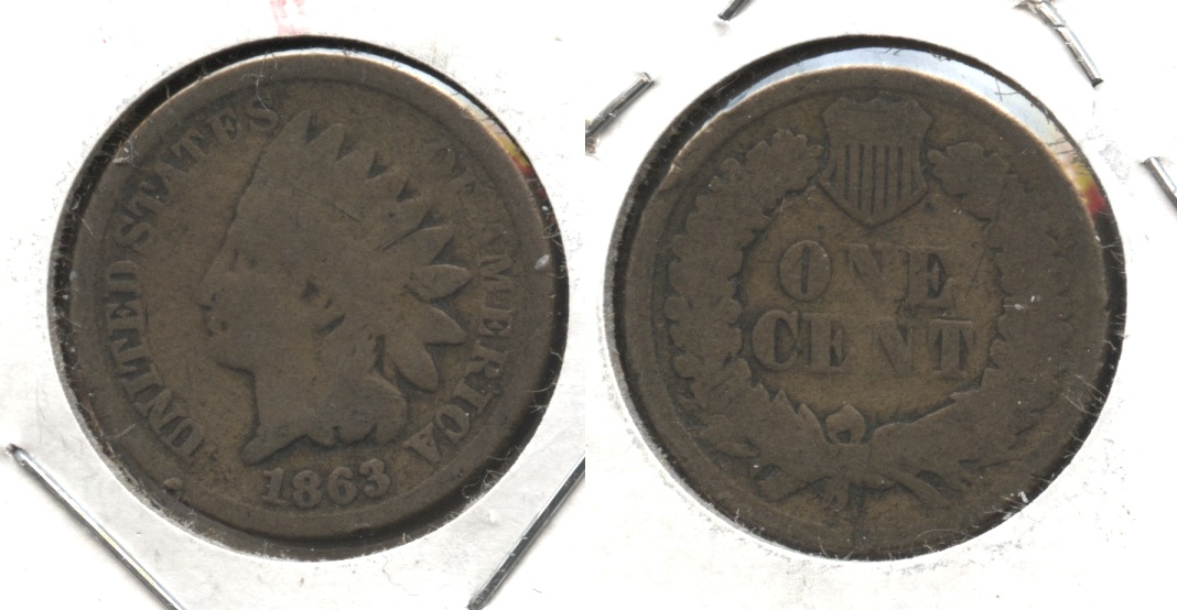 1863 Indian Head Cent Good-4 #gi