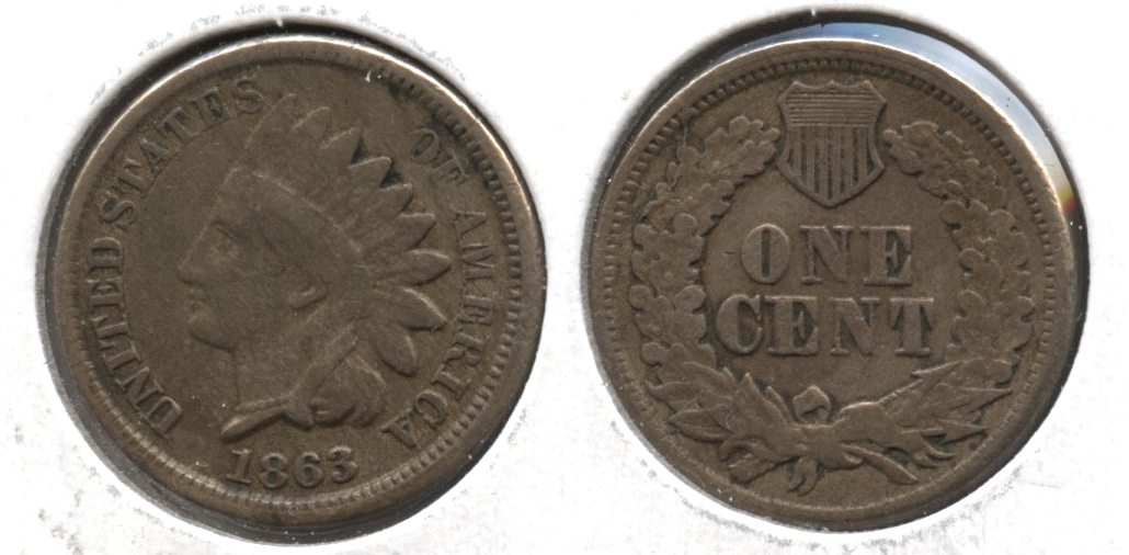 1863 Indian Head Cent VG-8 #aa