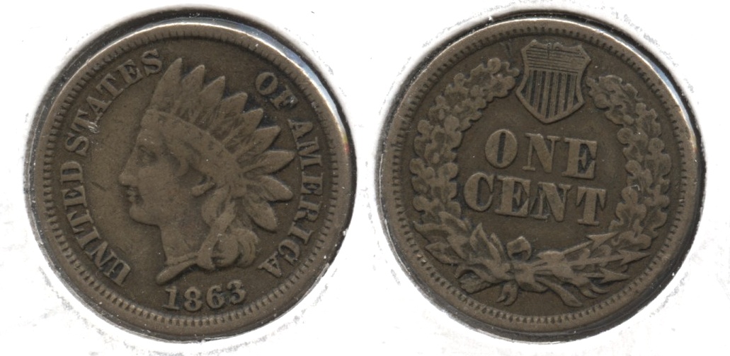 1863 Indian Head Cent VG-8 #ab