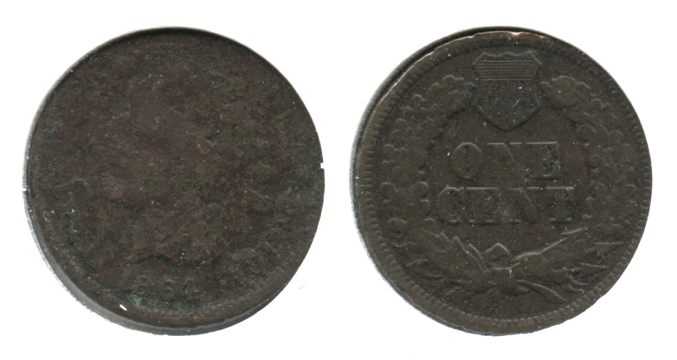 1864 L Indian Head Cent Fair-2