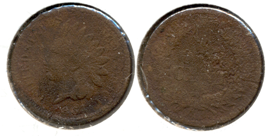 1864 Bronze Indian Head Cent AG-3 ab Porous