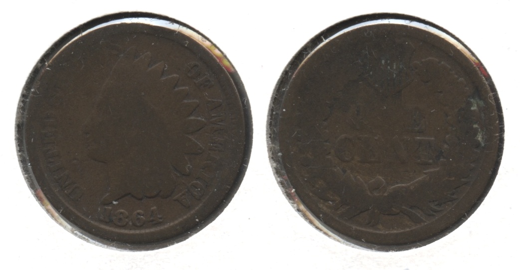 1864 Bronze Indian Head Cent AG-3 #ae