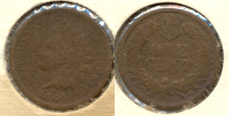 1864 Bronze Indian Head Cent AG-3 h Porous