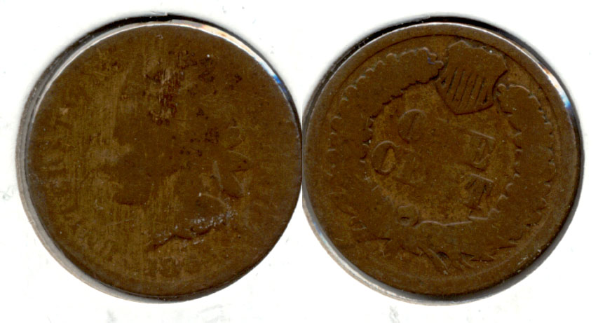 1864 Bronze Indian Head Cent AG-3 u