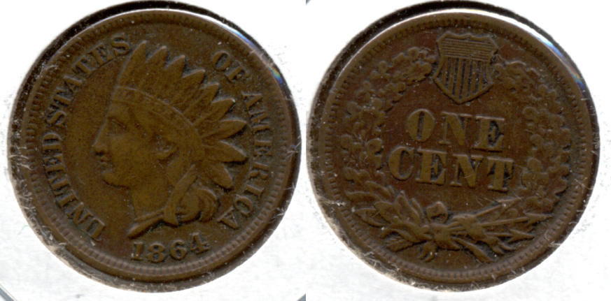 1864 Bronze Indian Head Cent EF-40