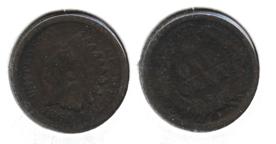 1864 Bronze Indian Head Cent Good-4 #bn