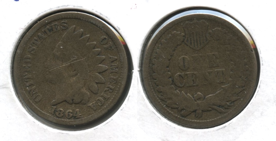1864 Copper Nickel Indian Head Cent Good-4 #bt X Obverse