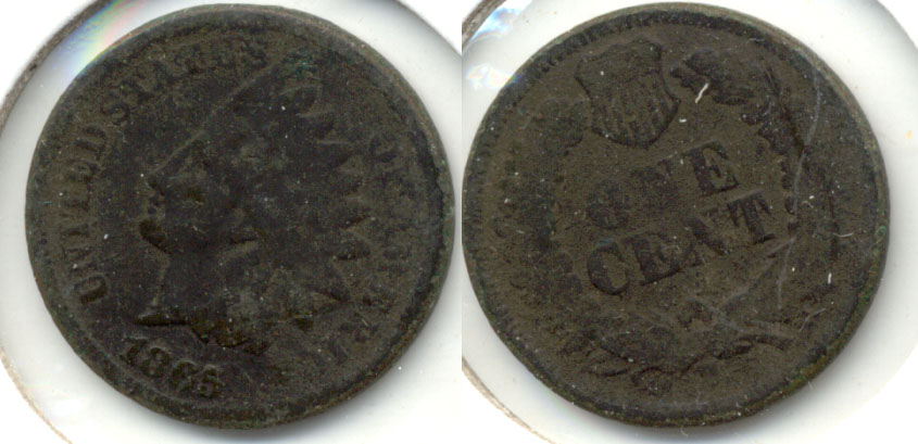 1865 Indian Head Cent AG-3 a Dark