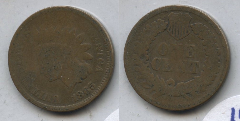 1865 Indian Head Cent AG-3 #ag