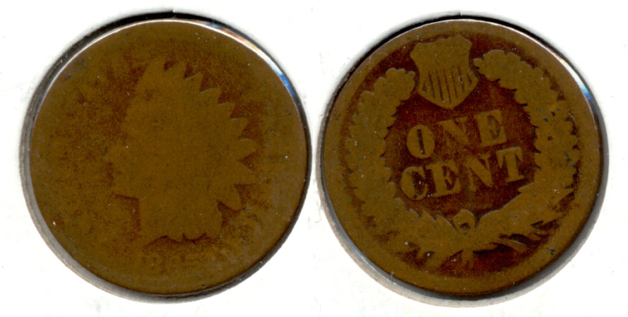 1865 Indian Head Cent AG-3 u