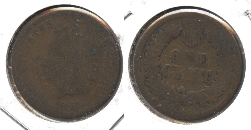 1865 Indian Head Cent Fair-2 #f