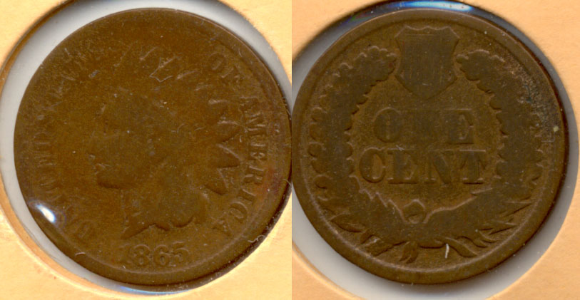 1865 Indian Head Cent Good-4 ae