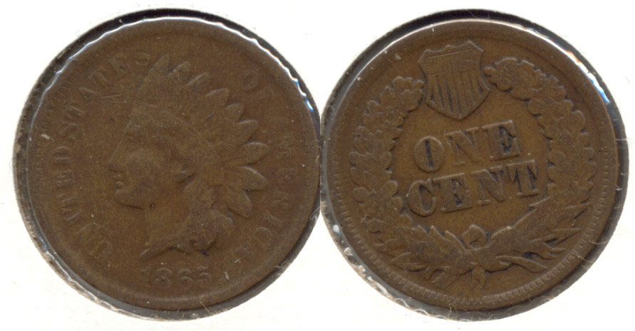 1865 Indian Head Cent Good-4 ao