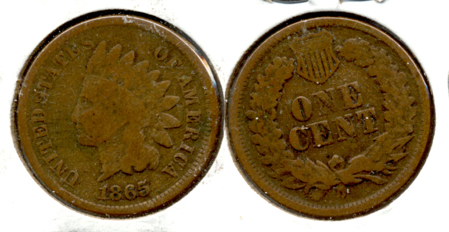 1865 Indian Head Cent Good-4 aq