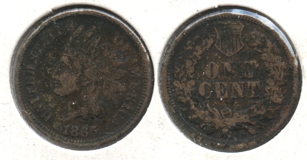 1865 Indian Head Cent Good-4 #as Dark