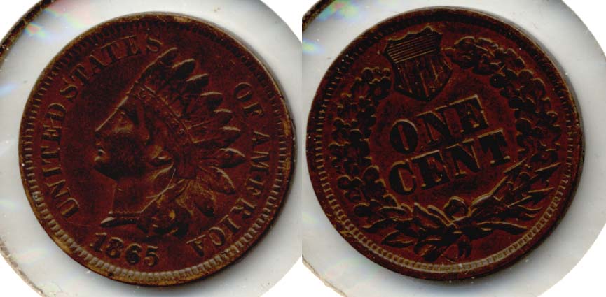 1865 Indian Head Cent VF-20 a