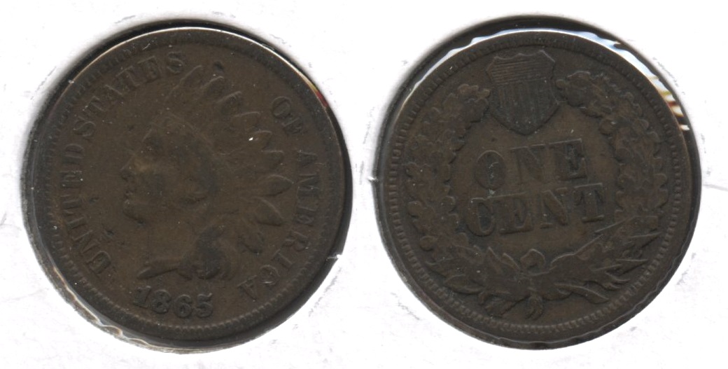 1865 Indian Head Cent VG-10