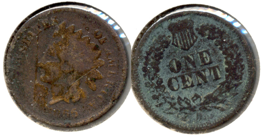 1865 Indian Head Cent VG-8 Shiny Obverse