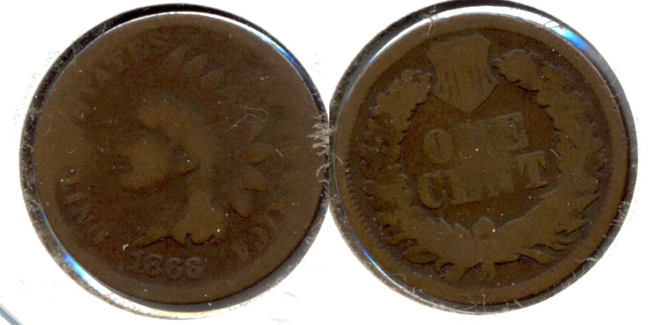 1866 Indian Head Cent AG-3 d