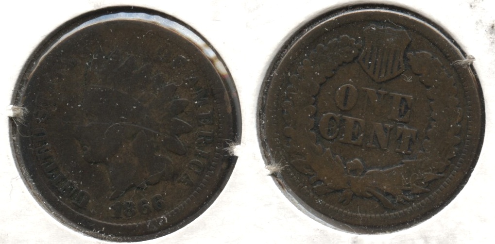 1866 Indian Head Cent Good-4 #o