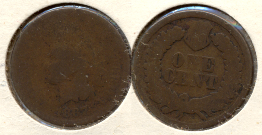 1867 Indian Head Cent AG-3 c