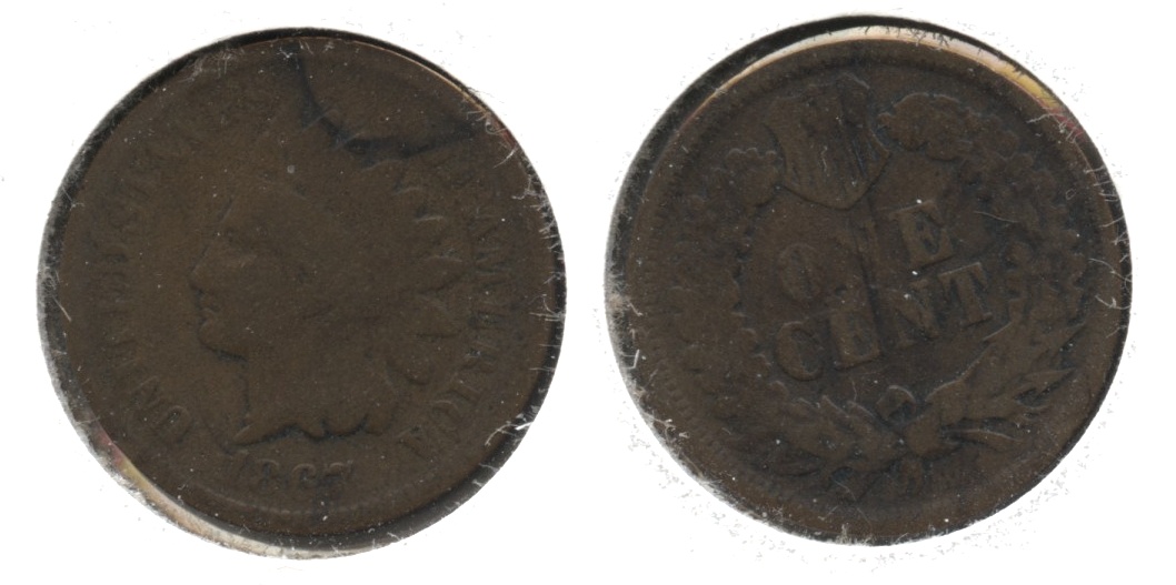 1867 Indian Head Cent AG-3 #d