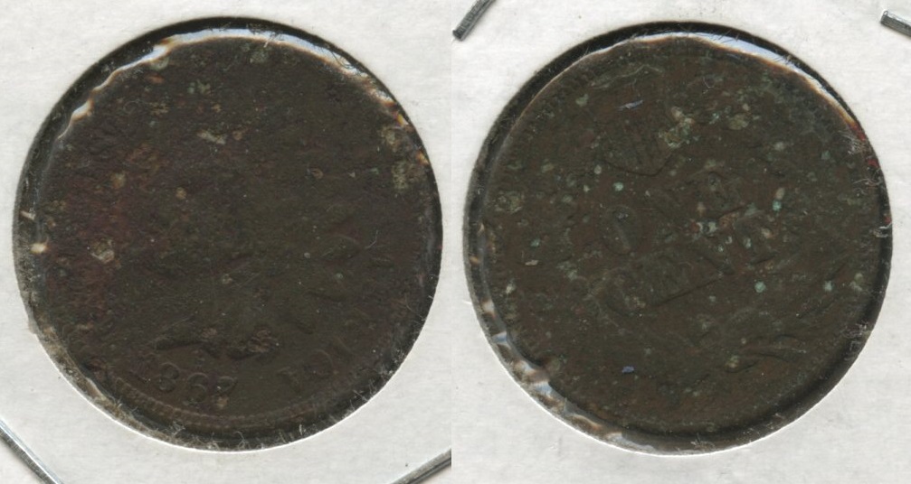 1867 Indian Head Cent Filler #d