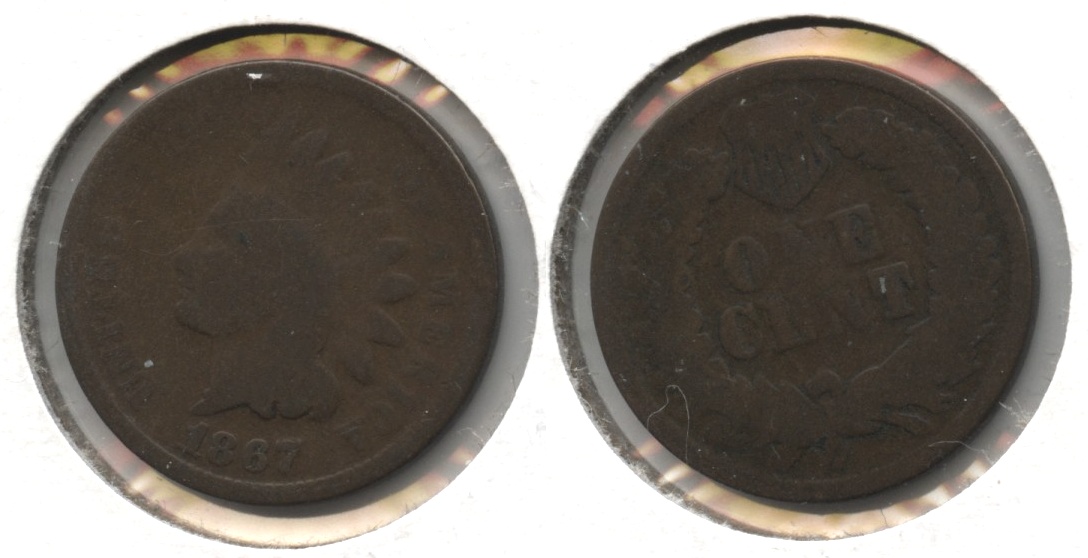 1867 Indian Head Cent Good-4 #m