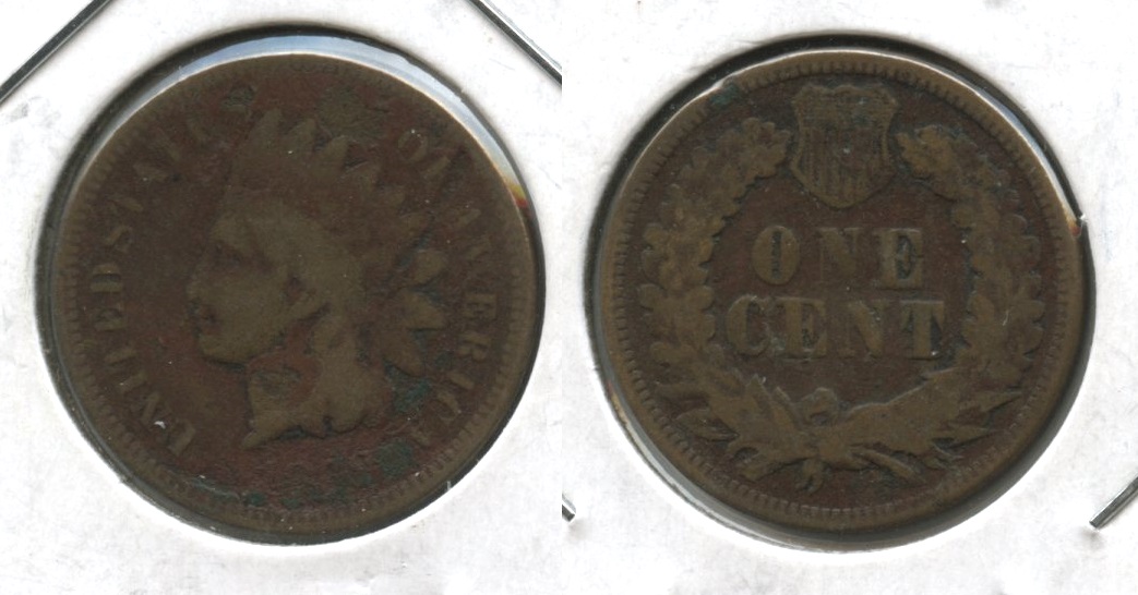 1868 Indian Head Cent Fair-2 #d