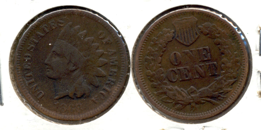 1868 Indian Head Cent Good-4 h Porous