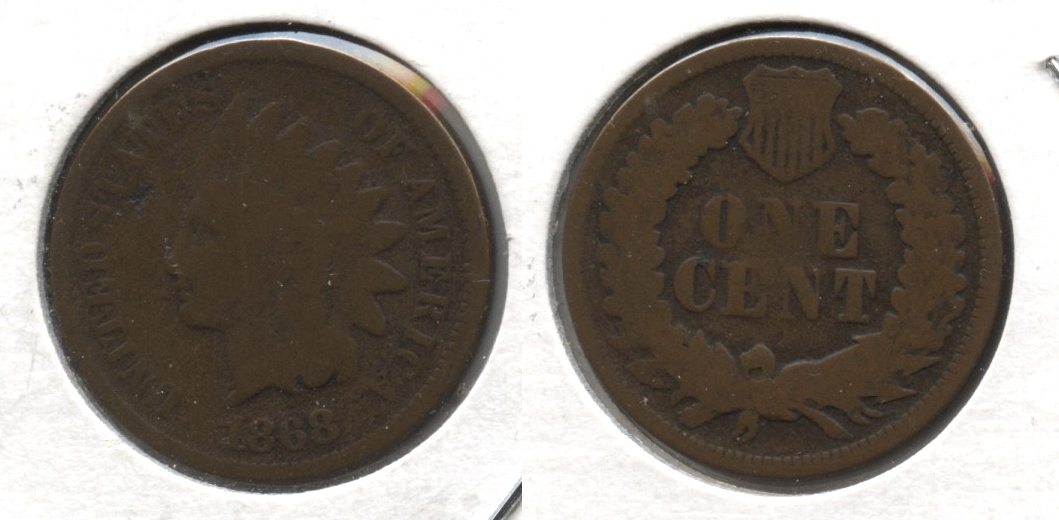1868 Indian Head Cent Good-4 #j