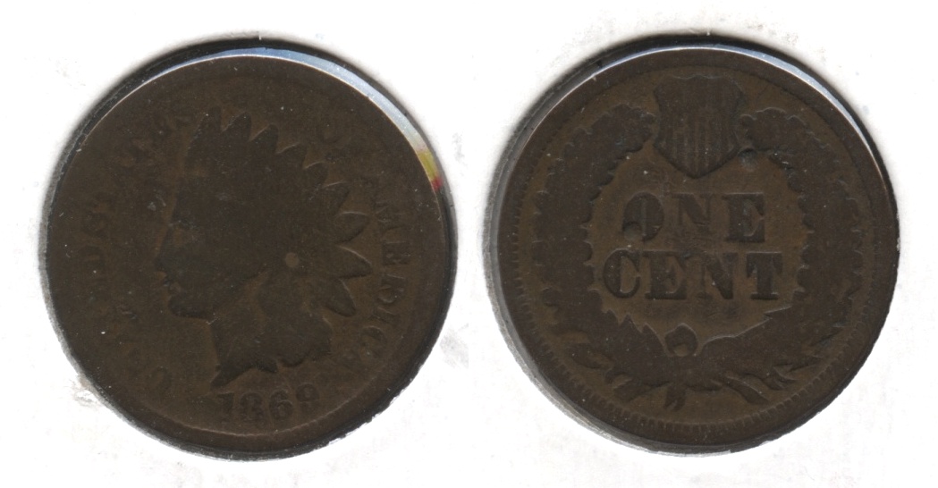 1869 Indian Head Cent AG-3 #m