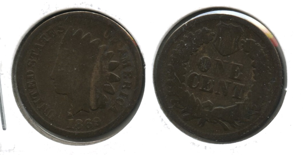 1869 Indian Head Cent AG-3 #p
